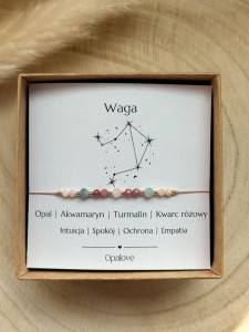 Bransoletka zodiakalna Waga, prezent na urodziny